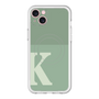 スリムプロテクションプレミアムケース with MagSafe［ オリジナル - initial two tone - K green ］