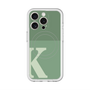 スリムプロテクションプレミアムケース with MagSafe［ オリジナル - initial two tone - K green ］