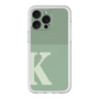 スリムプロテクションプレミアムケース with MagSafe［ オリジナル - initial two tone - K green ］