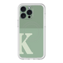 スリムプロテクションプレミアムケース with MagSafe［ オリジナル - initial two tone - K green ］