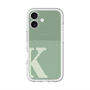 スリムプロテクションプレミアムケース with MagSafe［ オリジナル - initial two tone - K green ］