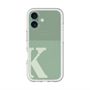 スリムプロテクションプレミアムケース with MagSafe［ オリジナル - initial two tone - K green ］