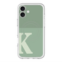 スリムプロテクションプレミアムケース with MagSafe［ オリジナル - initial two tone - K green ］