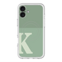 スリムプロテクションプレミアムケース with MagSafe［ オリジナル - initial two tone - K green ］