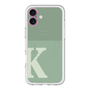 スリムプロテクションプレミアムケース with MagSafe［ オリジナル - initial two tone - K green ］