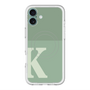 スリムプロテクションプレミアムケース with MagSafe［ オリジナル - initial two tone - K green ］