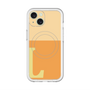 スリムプロテクションプレミアムケース with MagSafe［ オリジナル - initial two tone - L orange ］