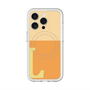 スリムプロテクションプレミアムケース with MagSafe［ オリジナル - initial two tone - L orange ］