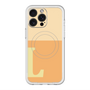 スリムプロテクションプレミアムケース with MagSafe［ オリジナル - initial two tone - L orange ］