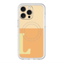 スリムプロテクションプレミアムケース with MagSafe［ オリジナル - initial two tone - L orange ］