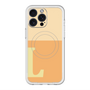 スリムプロテクションプレミアムケース with MagSafe［ オリジナル - initial two tone - L orange ］