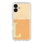 スリムプロテクションプレミアムケース with MagSafe［ オリジナル - initial two tone - L orange ］