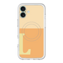 スリムプロテクションプレミアムケース with MagSafe［ オリジナル - initial two tone - L orange ］