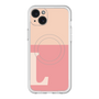スリムプロテクションプレミアムケース with MagSafe［ オリジナル - initial two tone - L pink ］