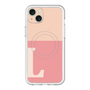 スリムプロテクションプレミアムケース with MagSafe［ オリジナル - initial two tone - L pink ］