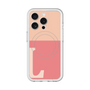 スリムプロテクションプレミアムケース with MagSafe［ オリジナル - initial two tone - L pink ］