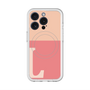 スリムプロテクションプレミアムケース with MagSafe［ オリジナル - initial two tone - L pink ］