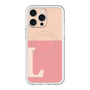 スリムプロテクションプレミアムケース with MagSafe［ オリジナル - initial two tone - L pink ］