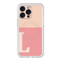 スリムプロテクションプレミアムケース with MagSafe［ オリジナル - initial two tone - L pink ］