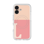 スリムプロテクションプレミアムケース with MagSafe［ オリジナル - initial two tone - L pink ］