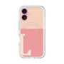 スリムプロテクションプレミアムケース with MagSafe［ オリジナル - initial two tone - L pink ］