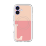 スリムプロテクションプレミアムケース with MagSafe［ オリジナル - initial two tone - L pink ］