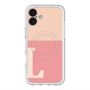 スリムプロテクションプレミアムケース with MagSafe［ オリジナル - initial two tone - L pink ］