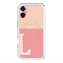 スリムプロテクションプレミアムケース with MagSafe［ オリジナル - initial two tone - L pink ］