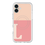 スリムプロテクションプレミアムケース with MagSafe［ オリジナル - initial two tone - L pink ］