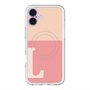 スリムプロテクションプレミアムケース with MagSafe［ オリジナル - initial two tone - L pink ］