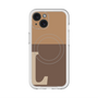スリムプロテクションプレミアムケース with MagSafe［ オリジナル - initial two tone - L brown ］