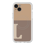 スリムプロテクションプレミアムケース with MagSafe［ オリジナル - initial two tone - L brown ］