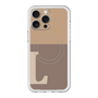 スリムプロテクションプレミアムケース with MagSafe［ オリジナル - initial two tone - L brown ］