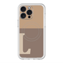 スリムプロテクションプレミアムケース with MagSafe［ オリジナル - initial two tone - L brown ］
