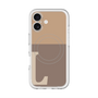 スリムプロテクションプレミアムケース with MagSafe［ オリジナル - initial two tone - L brown ］