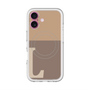 スリムプロテクションプレミアムケース with MagSafe［ オリジナル - initial two tone - L brown ］