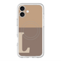 スリムプロテクションプレミアムケース with MagSafe［ オリジナル - initial two tone - L brown ］