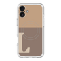 スリムプロテクションプレミアムケース with MagSafe［ オリジナル - initial two tone - L brown ］