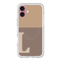 スリムプロテクションプレミアムケース with MagSafe［ オリジナル - initial two tone - L brown ］
