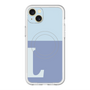 スリムプロテクションプレミアムケース with MagSafe［ オリジナル - initial two tone - L blue ］