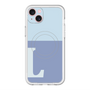 スリムプロテクションプレミアムケース with MagSafe［ オリジナル - initial two tone - L blue ］