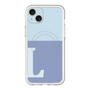 スリムプロテクションプレミアムケース with MagSafe［ オリジナル - initial two tone - L blue ］