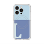 スリムプロテクションプレミアムケース with MagSafe［ オリジナル - initial two tone - L blue ］