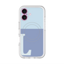 スリムプロテクションプレミアムケース with MagSafe［ オリジナル - initial two tone - L blue ］