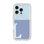 スリムプロテクションプレミアムケース with MagSafe［ オリジナル - initial two tone - L blue ］