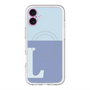 スリムプロテクションプレミアムケース with MagSafe［ オリジナル - initial two tone - L blue ］