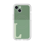 スリムプロテクションプレミアムケース with MagSafe［ オリジナル - initial two tone - L green ］