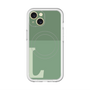 スリムプロテクションプレミアムケース with MagSafe［ オリジナル - initial two tone - L green ］