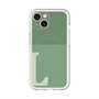 スリムプロテクションプレミアムケース with MagSafe［ オリジナル - initial two tone - L green ］