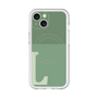 スリムプロテクションプレミアムケース with MagSafe［ オリジナル - initial two tone - L green ］